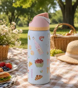 32oz Owala Water Bottle Urban Outfitters – Macaroon Blue Picnic Gift -Summer Ocean Vibe