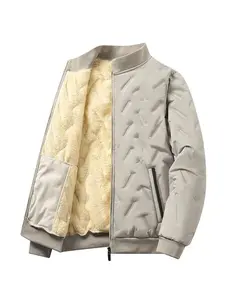 Men's Winter Snow Jacket Warm Fleece Lined Waterproof Windproof Thickened Outdoor Sports Hiking Running Camping Fishing Mountaineering Travel Skiing Skateboard Casual Softshell Jacket Beige Khaki Long Sleeve Plain