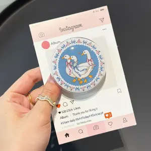 Vintage Ribbon Goose Magsafe Phone Grip – Magnetic Pop Socket & Kickstand – Floral Cottagecore Aesthetic
