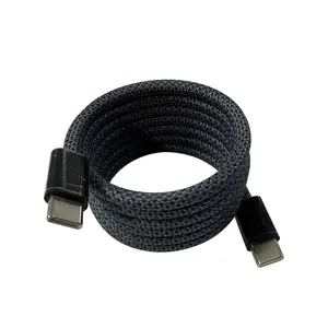 PD 100W Magnetic Fast Charging Data Cable 1 Piece, Type C To Type C Fordable Data Cable, For iPhone / iPad / Apple Other Electronic Devices / Android, Cellphone Accessories, Say Goodbye To Clutter