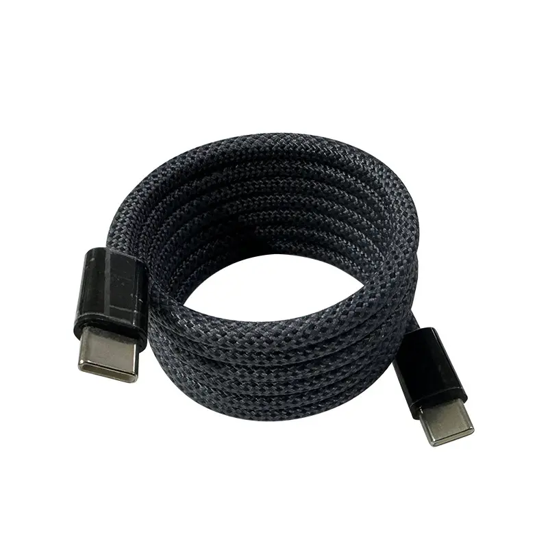 PD 100W Magnetic Fast Charging Data Cable 1 Piece, Type C To Type C Fordable Data Cable, For iPhone / iPad / Apple Other Electronic Devices / Android, Cellphone Accessories, Say Goodbye To Clutter