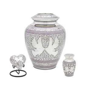 Purple Loving Doves Urn Set
