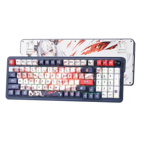 Redragon K686 PRO SE 98-Key Tri-Mode Wireless Gasket Gaming Keyboard - Bluetooth, Flexible Custom Keyboard Setup, RGB Lighting, Hot-Swap Socket, Dedicated Knob, Sound-Absorbing Pads, Custom Hi-Fi Linear Switch, USB-C Wired, Elastic Typing Feedback