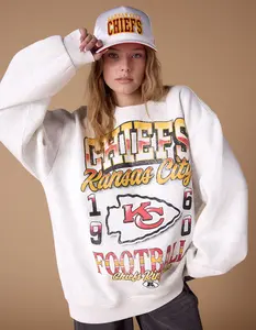 THE WILD COLLECTIVE Kansas City Chiefs Womens Crewneck Sweatshirt