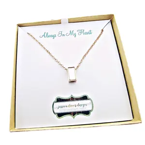 Cremation Necklace- Ash Jewelry - Crystal Necklace for Human Ashes Silver Rectangle Urn Necklace Bar Necklace - Human Ash Jewelry