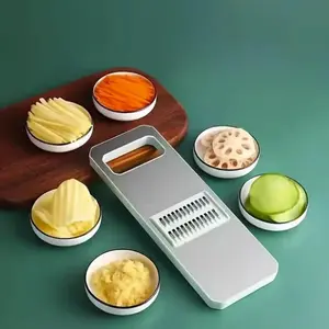 7pcs Multifunctional Vegetable Slicer Mandoline Kitchen Gadgets