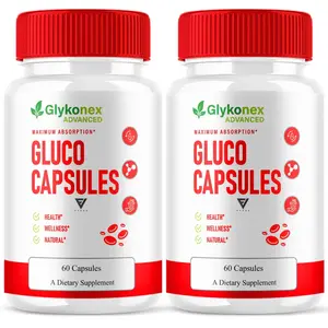 (2 Pack) GlykoNex Pro Daily Wellness Support, GlykoNex Supplement (120 Capsules)