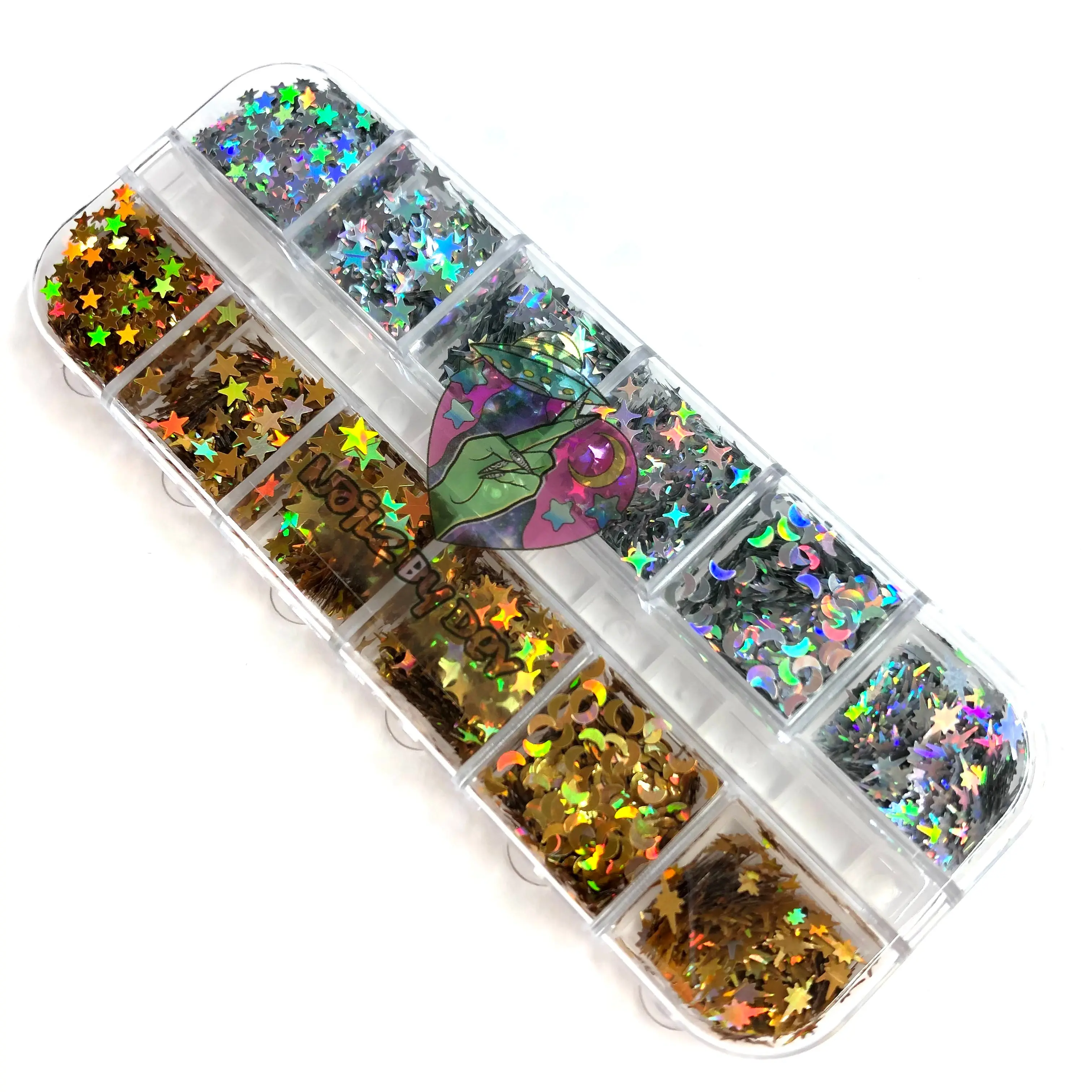 SILVER/GOLD STAR GLITTER SILVER/GOLD STAR GLITTER