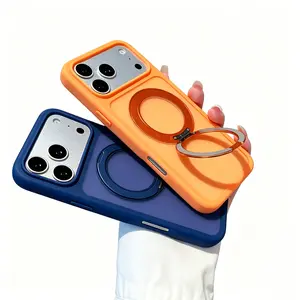 New 360° Rotatable Magnetic Kickstand iPhone Case, Skin-Friendly Matte Finish with Large Camera Cutout, Full Body Shockproof Protective Cover, Perfect Gift for Her & Him, For iPhone 12 13 14 15 16 17 Pro Pro Max Plus Air