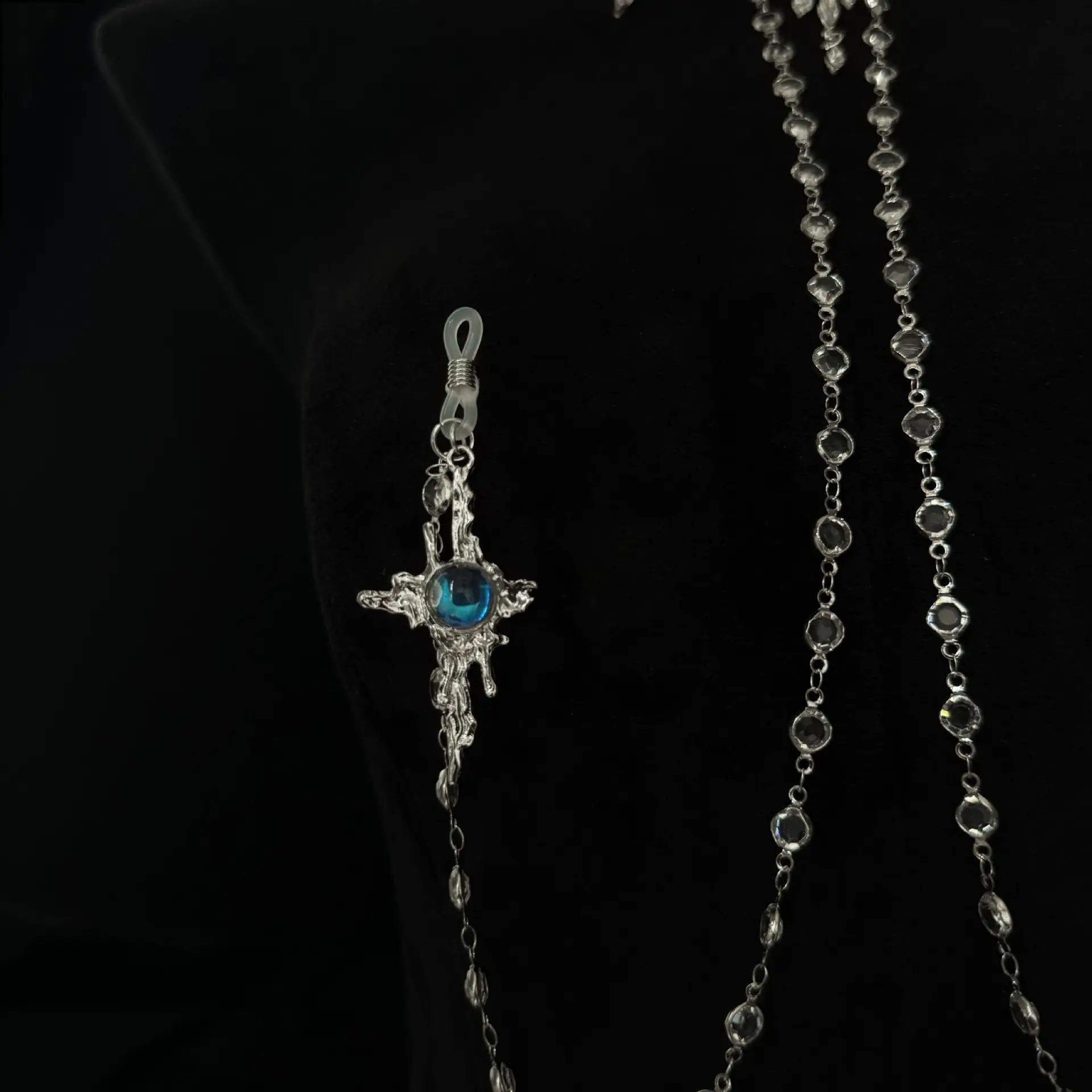 Crystal Drape – Choker Chain Nipple Clips Jewelry waist beads body chain jewelry Halloween Costume non tarnish jewelry charm necklace necklace stack gf gift