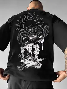 Anime T-shirt Luffy Printed Short Sleeve T-shirt for Men and Women 2025 Summer Fashion Casual Top