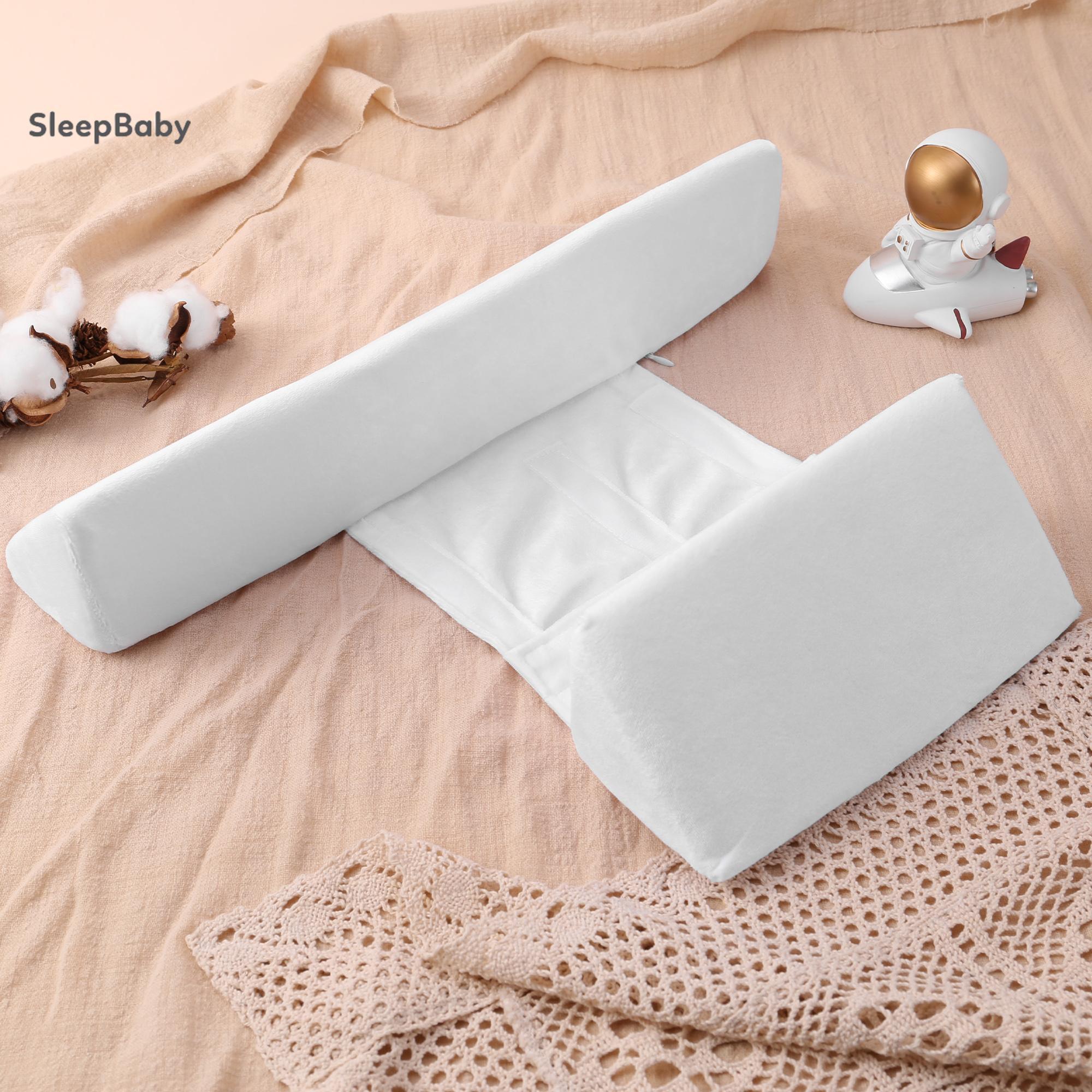 Baby Side Pillow, 45° Inclined Triangle Support Pillow With Invisible Zipper, Removable Pillowcase New Boppy Pillow Nursing(White) Baby Side Pillow, 45° Inclined Triangle Support Pillow With Invisible Zipper, Removable Pillowcase New Boppy Pillow Nursing(White)