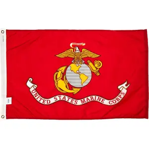Free Delivery US Marine Corps USMC 3x5foot Outdoor USMC Flag   Banner  US Military Army 3x5ft Flags Tapestry with 2 Brass Grommets