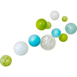 Pastel Decorative Glass Balls, Wall Art Decor-11 Pc.