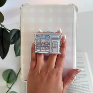 Bookstore Magnetic Kindle Grip, Bookish MagSafe Kindle Grip, Magnetic Kindle Holder, Kindle Accessories, Bookish Gifts for her, Kindle Grip, Perfect Gift for Book Lovers, Accessory, Holder, Charm, Kindle Stand