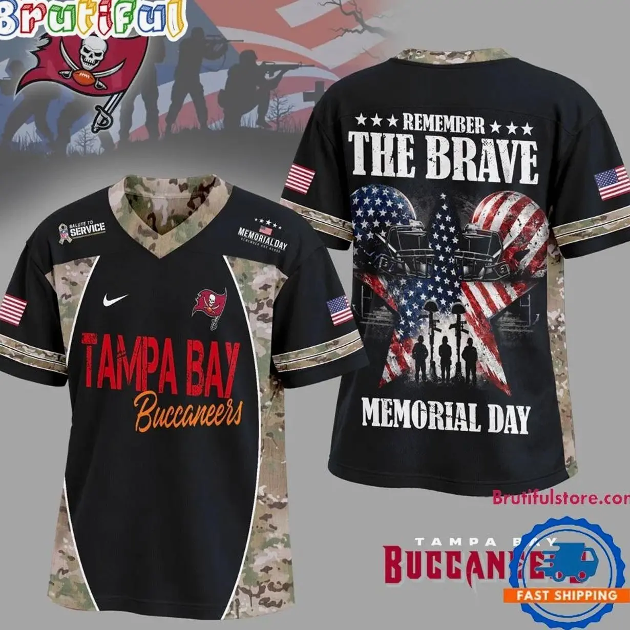 Tampa Bay Buccaneers 2026 NFL Memorial Day New Design Football Jersey GM2