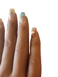 Nail:3D Bow Short Square Nails with Decorative Design - 24 Pieces of Stylish Nail Art Accessories for Fashionable Looks
