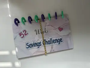52 Weeks Money Saving Challenge Binder, Savings Book with Cash Envelopes, Cash Stuffing Envelopes Binder