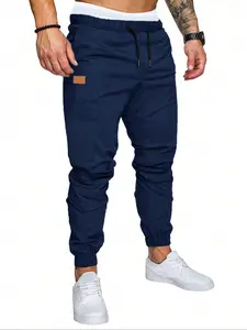 Men's Fall Outfits Elastic Waist Drawstring Pants, Multi-Pocket Casual Sporty Long Trousers for Daliy Wear, Essential Men's Wardrobe Essentials, Menswear, Casual Fit Bottoms, Casual Streetwear Pants