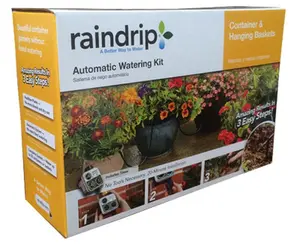 Raindrip R560DP Automatic Garden Watering Kit - Garden Hose Connector, Easy Setup, Universal Timer