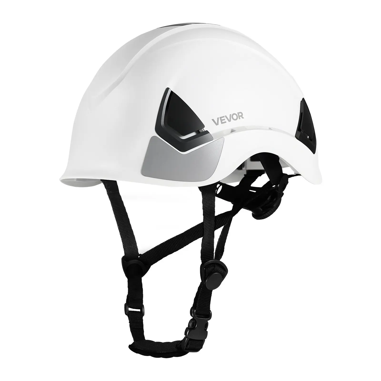 【DealsForYouDays】VEVOR ANSI/ISEA Z89.1 Approved ABS Fabric Full Brim Safety Hard Hat, 6-Point Ratchet Suspension, Adjustable Vented Helmet with 360° Reflective Detailing & Reflective Trim for Adult Industrial Construction, Forestry Workwear Accessory, Cla
