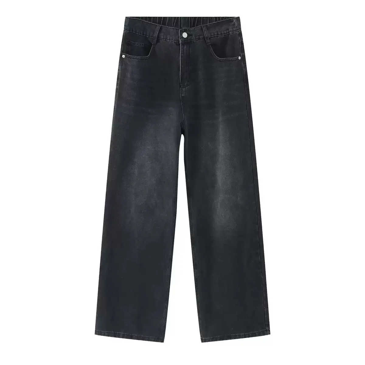 European and American fashion brand soft and loose jeans, spring and autumn elastic waist carrot pants, Harlem jeans