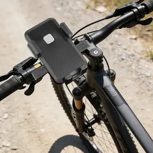 Durable Abs Material Phone Holder for Bicycles & Motorcycles, Multi-Angle Rotation Design, Ideal for Cycling Navigation & Food Delivery Drivers, Bike Phone Holder