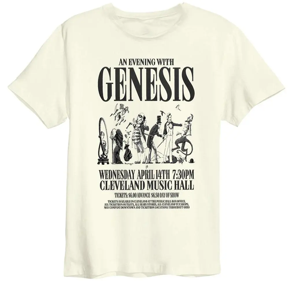 Genesis Amplified Mens Tee World Tour 78 Vintage White T-Shirt