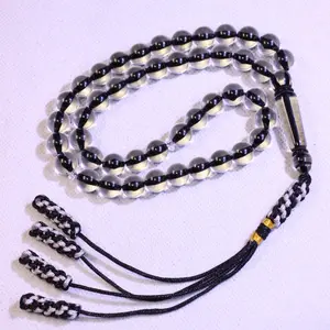 45 Beads 10mm Muslim Prayer Bead Necklace, Handmade Tassel Pendant, High-Quality Praying Beads, Ideal for Ramadan, Religious Worship, Couples, Daily Wear