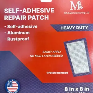 5ps 8x8 Heavy-Duty Drywall Patch,our product designed for fast, durable, and seamless wall repair. Crafted with premium aluminum and fiberglass mesh, it provides strong adhesion and a smooth finish, ensuring your wall looks as good as new after every fix.