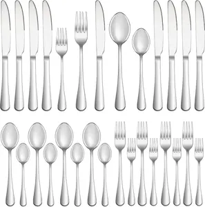 20 Piece Silverware Set Service for 4,Premium Stainless Steel Flatware Set,Mirror Polished Cutlery Utensil Set,Durable Home Kitchen Eating Tableware Set,Include Fork Knife Spoon Set,Dishwasher Safe