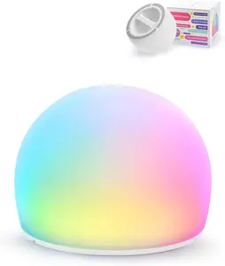 Night Light, Soft Egg Light with Colors Changing Mode, Interactive Tap Light Stress Relief, LED Sensory Light Ball, Adjustable Brightness Globe Lamp Christmas Gifts, Auto-dim in 30 Minutes shower jellyfish
