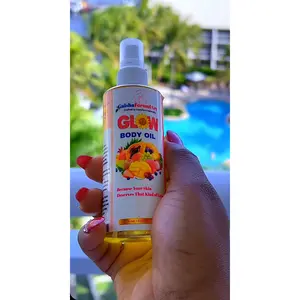 Gaisha Formulart Fruit-based Glow BODY OIL 4 oz - 100% Natural Hydrating & Illuminating Body Oil with Strawberry Mango & Passionfruit Oils