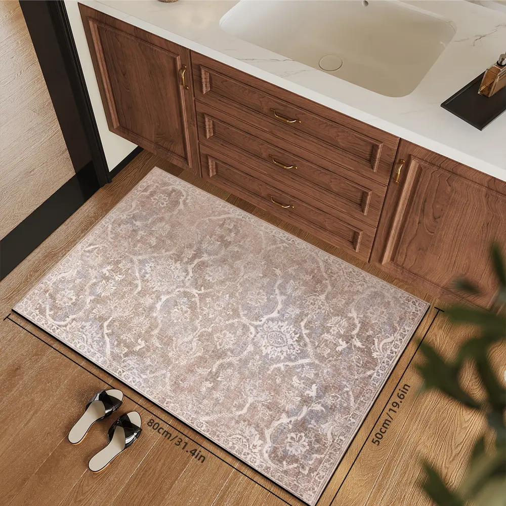 ComiComi Bath Rug Rubber Water Absorbent - Perfect for Bathroom Sink Front, Premium Rubber Water Absorbent Bath Rug Ideal for Bathroom Sink Front Applications, Durable Rubber Construction with Water Absorbent Properties for Bathroom Sink Front  Durable