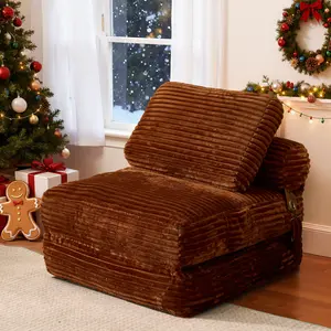 Folding Sofa Bed, Convertible Sleeper Chair Bed, Floor Couch for Adults with Back Support and Pillow, Comfy Floor Sofa Lounge for Liveroom Apartment Balcony