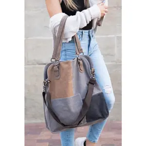 Colorblock Messenger Bag