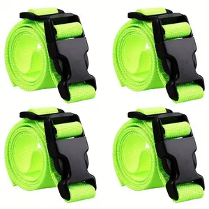 4pcs nylon luggage straps - travel backpack straps - adjustable backpack straps - travel accessory bag - back support strap - shoulder strap for heavy cargo binding