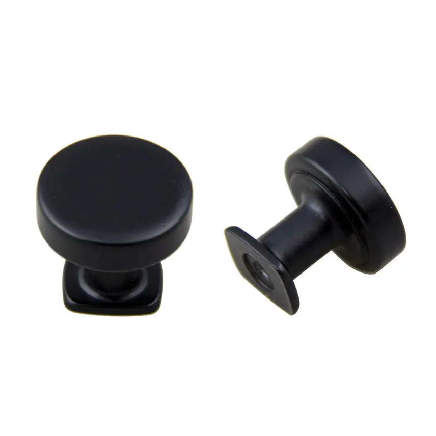 Pride Decor VAIL COLLECTION 32mm, Round Flat Top Knob, H=30mm, Matte Black