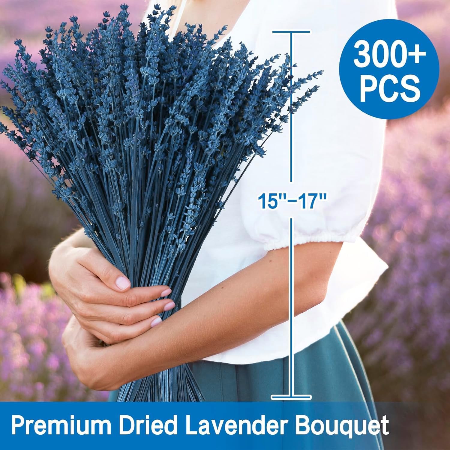 Mother’s Day Lavender Gift – Dried Lavender Flowers Bundle 15–17", Aromatherapy Fragrance Bouquet for Home, Shower, Wedding & Crafts (4.23oz Blue, 4 Packs) Mother’s Day Lavender Gift – Dried Lavender Flowers Bundle 15–17", Aromatherapy Fragrance Bouquet for Home, Shower, Wedding & Crafts (4.23oz Blue, 4 Packs)