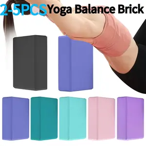 2-5PCS EVA Yoga Block Gym Training Blocks Moisture-Proof High Density Yoga Blocks Body Shaping Yoga Blocks for Meditation
