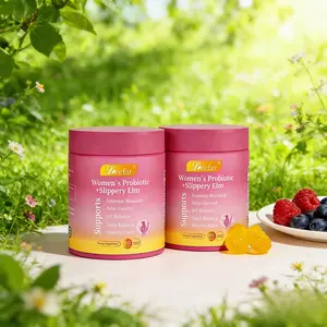 Her Juicy Feminine Probiotic Gummies for Women | 2-in-1 pH Balance & Odor Control, Intimate Wellness Support with Slippery Elm & Prebiotic Complex, Hawaiian Pineapple Flavor, 30 Day Suppl