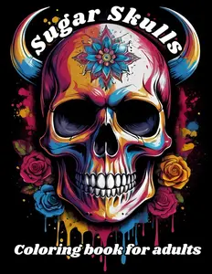 Sugar Skull Coloring book for adults ,best designs ,single side pages: perfect for relaxation