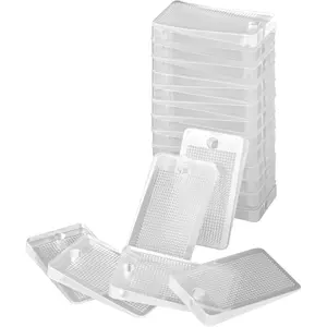 Father's Day Gift VEVOR Furniture Leveling Shims, 30 PCS 1.97 x 1.16 x 0.22 inch Non-Skid Clear Plastic Pads, Easy-to-Cut Furniture Leveler, Ideal Shim Leveler for Couch, Refrigerator, Table Legs to Avoid Wobbling
