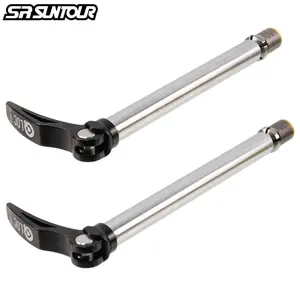 Mountain Bike Thru Axle 15x100mm 15x110mm SR SUNTOUR Front Fork Thru Axle Quick Release Lever Bike Front Fork Shaft Hub Axle