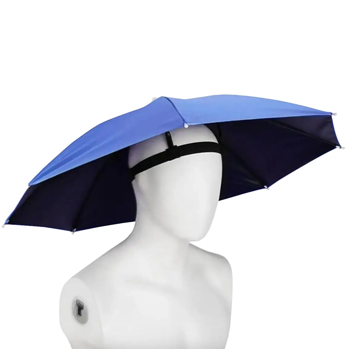 Portable Umbrella Hat, 1 Piece Hands Free Umbrella Cap, Multifunctional Sun Protection Umbrella for Outdoor Fishing Golf Gardening