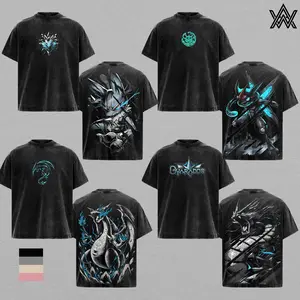[COLLECTION] PKM - GreninjaPokemon , MegaLucarioPokemon , GyaradosPokemon ; CharizardPokemon Anime T-Shirt Vintage Acid Wash Oversized Graphic Tee Streetwear Collection Gift