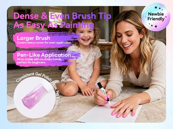 SAVILAND 5-in-1 Gel Nail Polish Pen, Aurora Effect Gel Nail Pen with Base Color Top Coat in One, Easy Apply UV/LED Curing Nail Polish Pen, Travel-Friendly No-Mess Manicure for DIY Nail Art Gel Nail Supplies Glossy SAVILAND 5-in-1 Gel Nail Polish Pen, Aurora Effect Gel Nail Pen with Base Color Top Coat in One, Easy Apply UV/LED Curing Nail Polish Pen, Travel-Friendly No-Mess Manicure for DIY Nail Art Gel Nail Supplies Glossy
