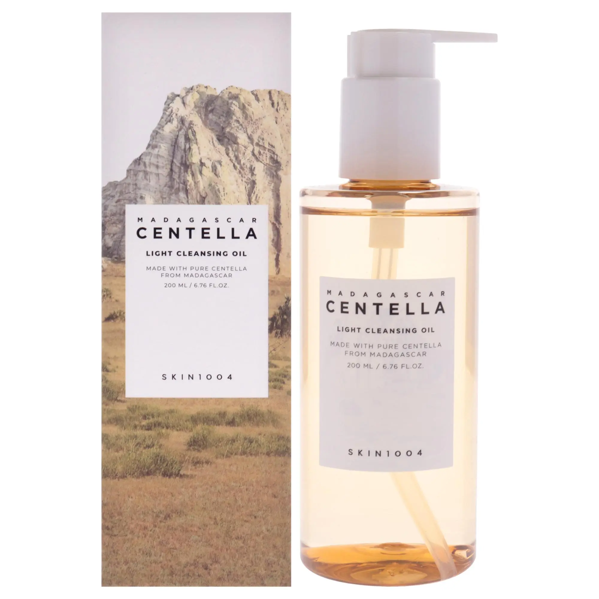 Skin1004 Madagascar Centella Light Cleansing Oil - Gentle, Soothing, Lightweight Daily Facial Cleanser for Women, 6.76 oz