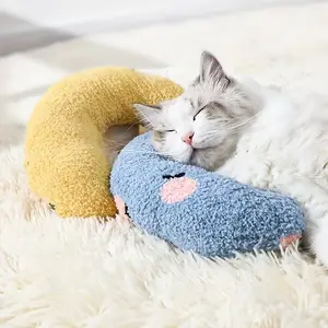 Pet Pillow for Dogs and Cats, Moon Design Plush Cushion, Small Dog Soft Sleep Pad, Pet Bedding Accessories, Comfortable Rest Mat