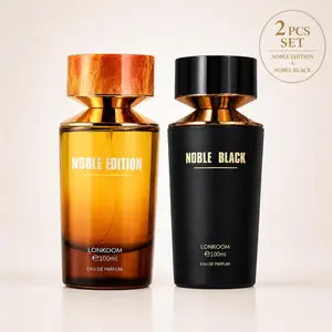 Noble Edition & Noble Black 2-Piece Perfume Set, 100mL Each | Floral Musk & Woody Spicy Perfume Duo